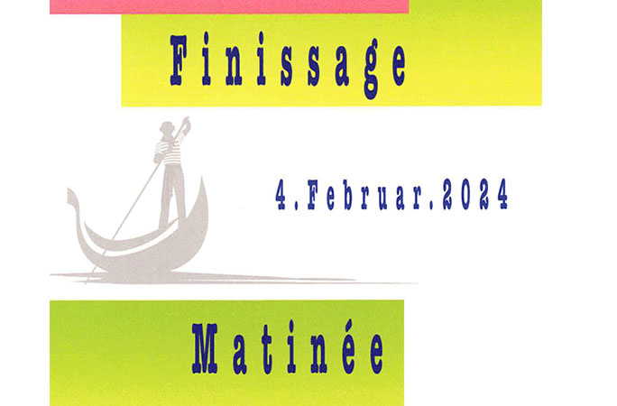 Al momento stai visualizzando Finissage Matinée 4 febbraio 2024