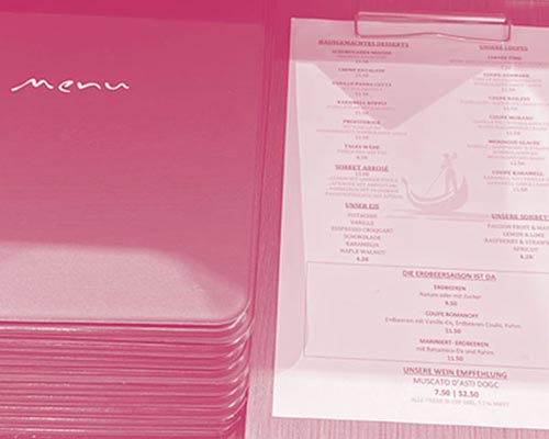 Read more about the article Neue Speisekarte